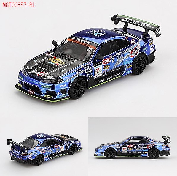 東京オートサロン限定MINI GT シルビア S15 単品 MINI GT 1/64 (ダイキャスト製) Nissan LB-Super Silhouette