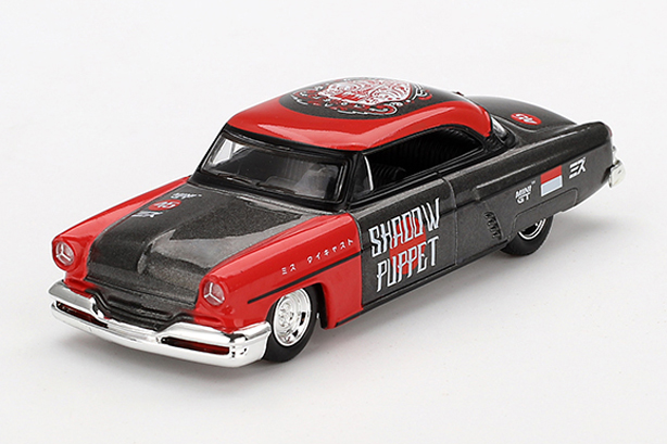 MINI GT 1/64 リンカーン カプリ ホットロッド 1954 シャドーパペット MINI GT x ミズ ダイキャスト 2024(左ハンドル)