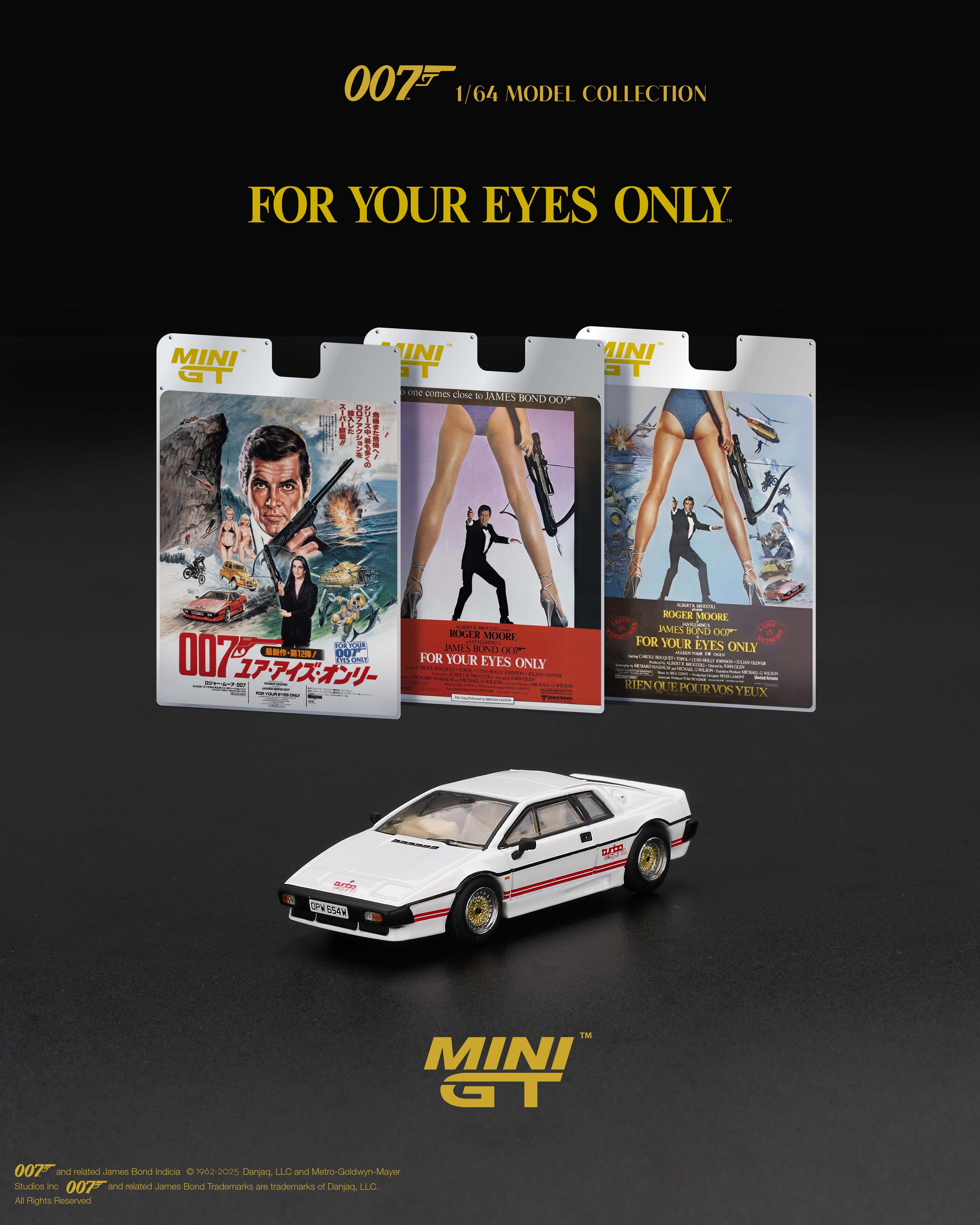 MINI GT 1/64 ロータス エスプリ ターボ ホワイト ユア アイズ オンリー (1981)日本限定パッケージ