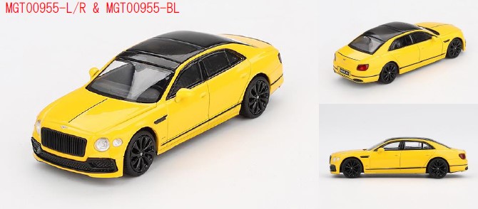 MINI GT 1/64 ベントレー フライングスパー モナコイエロー(右ハンドル)