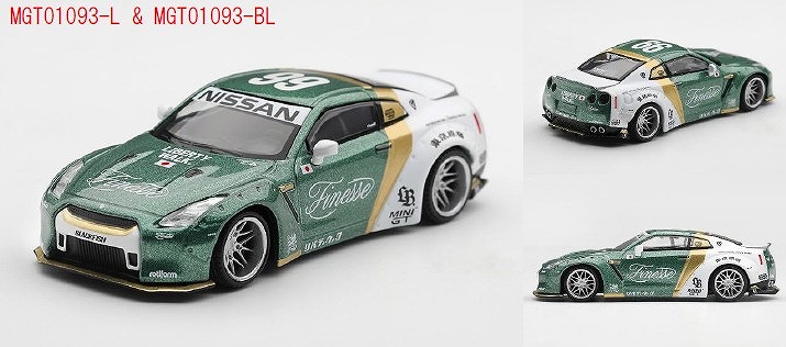 <予約 2027/2月発売予定> MINI GT 1/64 LB★WORKS Nissan GT-R R35 タイプ1 カスタム ダックテイルオートフィネス(左ハンドル)