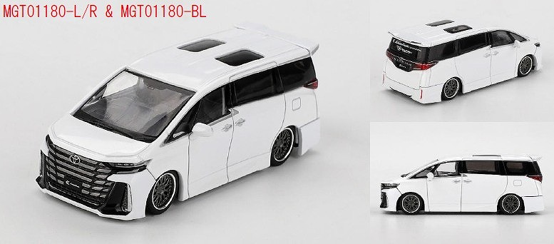 MINI GT 1/64 Toyota ヴェルファイア 40 KUHL ホワイト(右ハンドル)