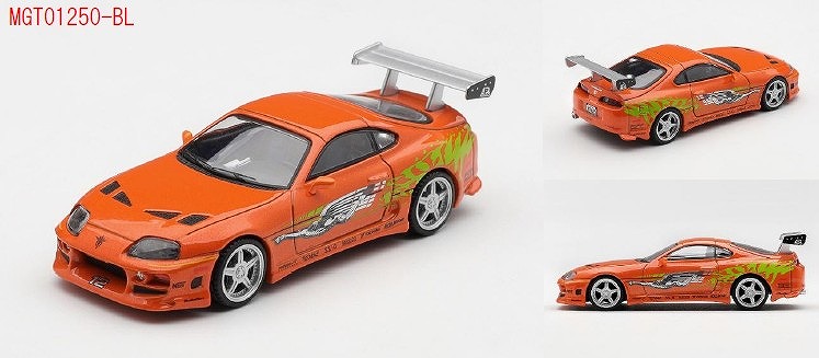 <予約 2026/9月発売予定> MINI GT 1/64 Toyota スープラ BOMEX 「ワイルド・スピード」(The Fast and the Furious) Brian O'Conner