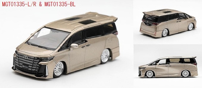 <予約 2026/10月発売予定> MINI GT 1/64 Toyota ヴェルファイア 40 KUHL ゴールド メタリック(右ハンドル)