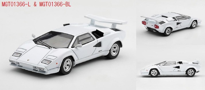 <予約 2027/1月発売予定> MINI GT 1/64 ランボルギーニ カウンタック LP500S ホワイト(左ハンドル)
