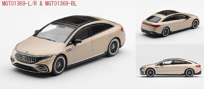 <予約 2026/12月発売予定> MINI GT 1/64 メルセデス AMG EQS 53 ゴールド(左ハンドル)