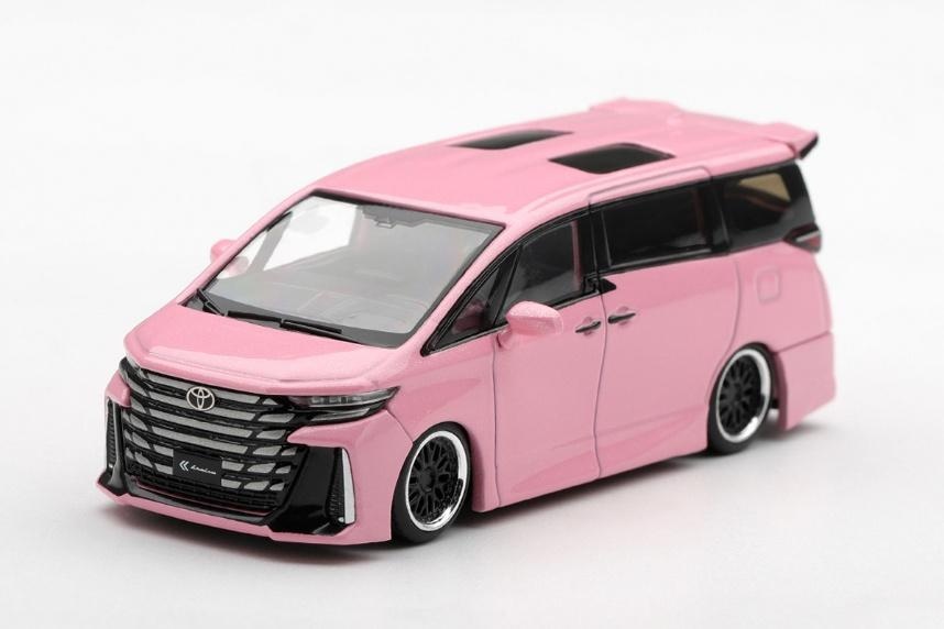 <予約 2027/4月発売予定> MINI GT 1/64 Toyota ヴェルファイア 40 KUHL メタリックピンク(左ハンドル)