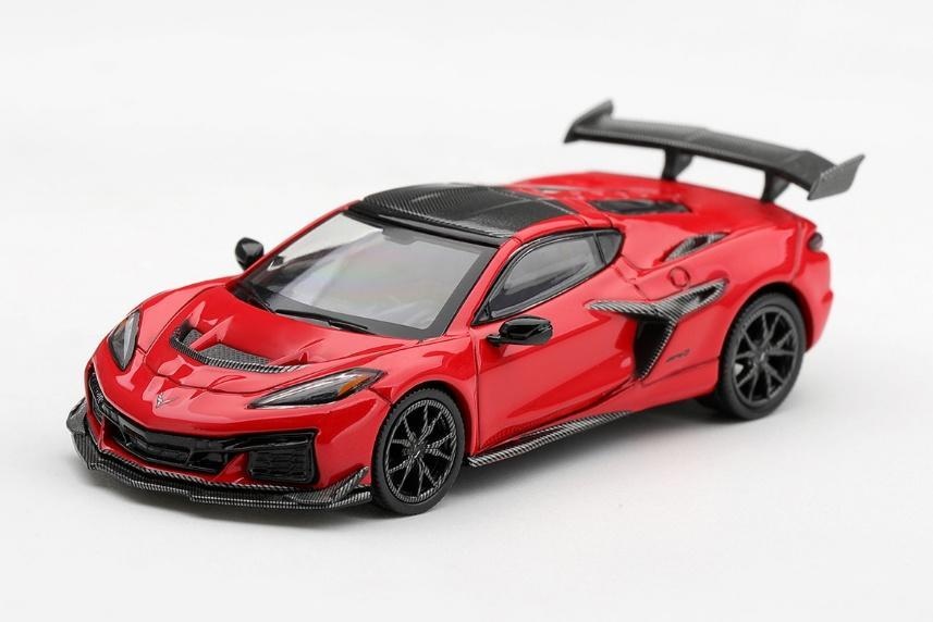<予約 2027年4月以降入荷予定> MINI GT 1/64 シボレー コルベット ZR1 Torch レッド(左ハンドル)