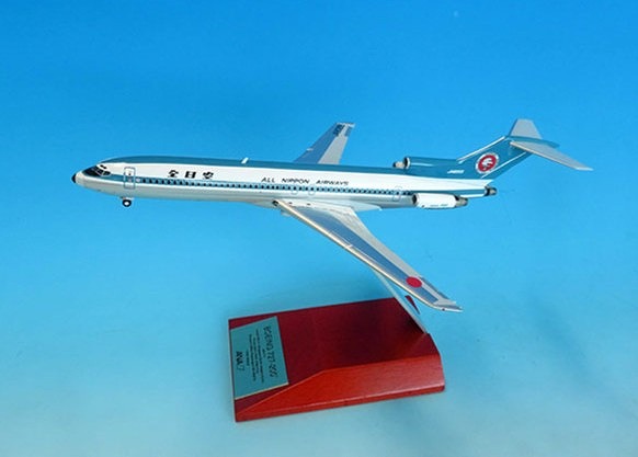 全日空商事 1/200 ANA BOEING727-200 JA8355 モヒカン ダイキャストモデル(ギア付 木製台座・プレート付) 完成品モデル