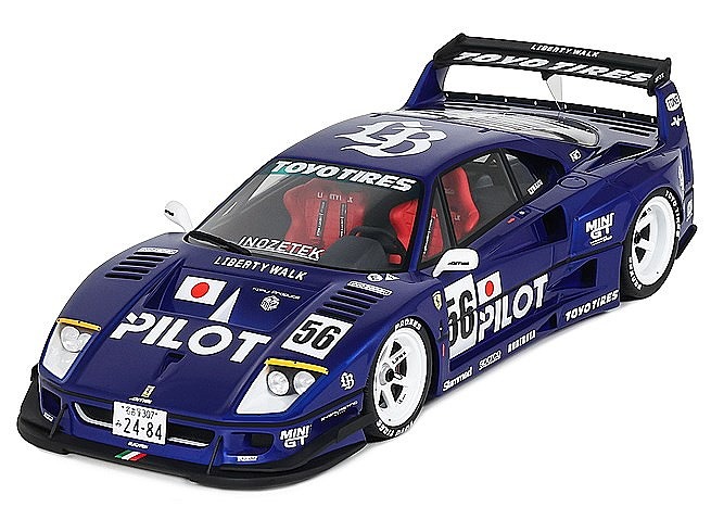<予約 2027/3月下旬発売予定> OTTO 1/18 LB☆WORKS F40 2024 (ブルー)限定生産品