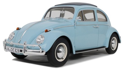 <予約 2027/1月-5月発売予定> OTTO 1/12 フォルクスワーゲン ビートル 1963 (ブルー)限定生産品