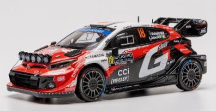 ixo 1/43 トヨタ GR ヤリス ラリー 1 2026年 ラリーモンテカルロ #18 T.Katsuta / A.Johnston ライトポッド付き