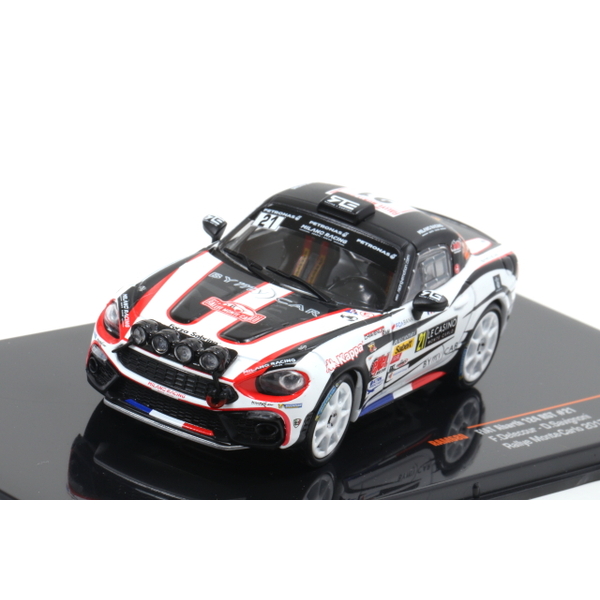 【ixo】 1/43 フィアット アバルト 124 RGT 2017 ラリー・モンテカルロ #21 F.Delecour/D.Savignoni