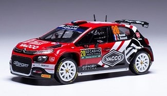 ixo 1/43 シトロエン C3?Rally2?2024年モンテカルロラリー #20?Y.Rossel/A.Dunand