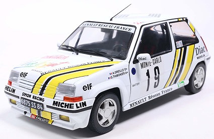 <予約 2026/6月発売予定> SOLIDO 1/18 ルノー 5 GT ターボ Mk.2 モンテカルロ ラリー 1989 #19