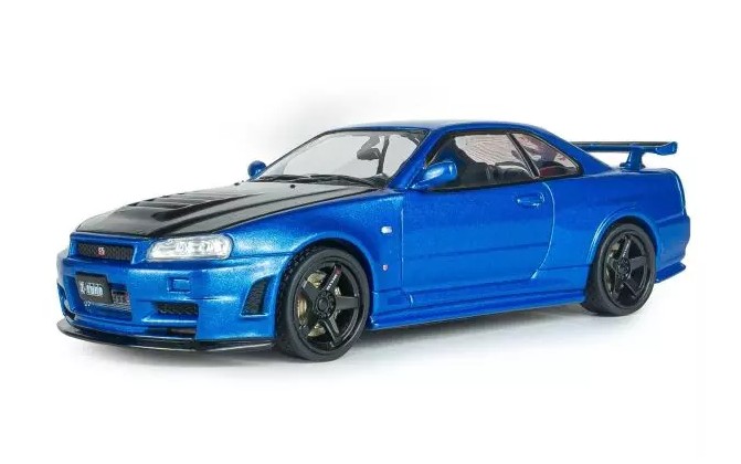 SOLIDO 1/43 日産 スカイライン GT-R (R34) Z-tune 1999 (ブルー)