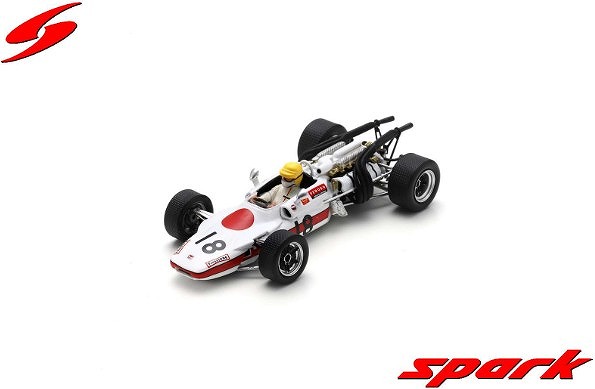 Spark 1/43 Honda RA302 No.18 French GP 1968 Jo Schlesser