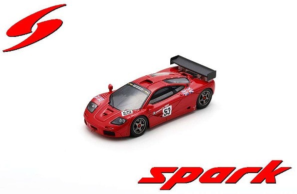 Spark 1/43 Mclaren F1 GTR No.53 ? 1996 Le Mans Prequalifying