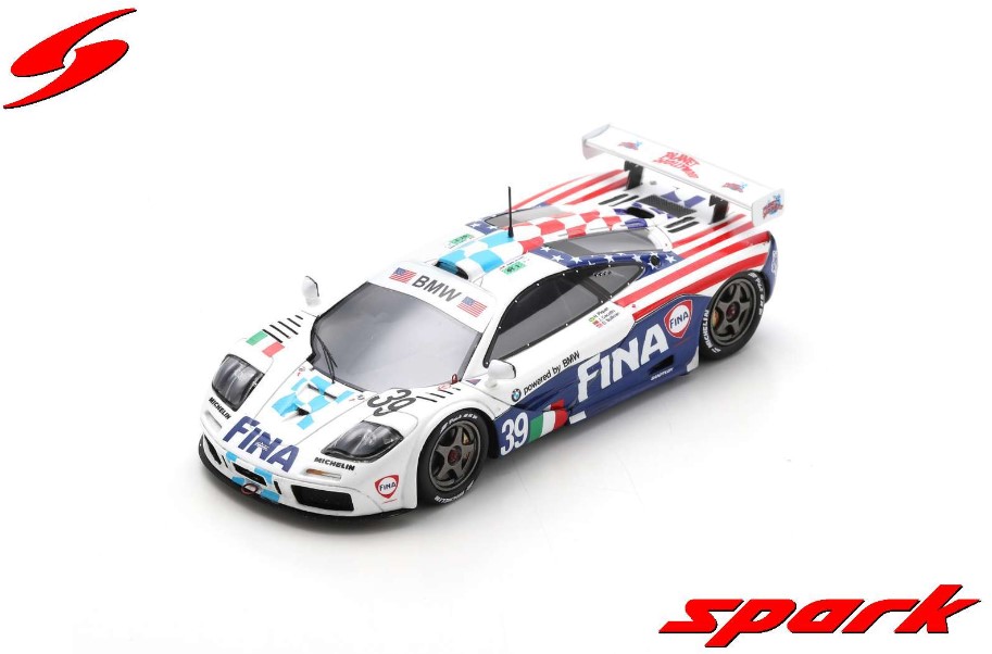 Spark 1/43 McLaren F1 GTR No.39 Bigazzi Team SRL 8th Le Mans 24H 1996 J. Cecotto - D. Sullivan - N. Piquet
