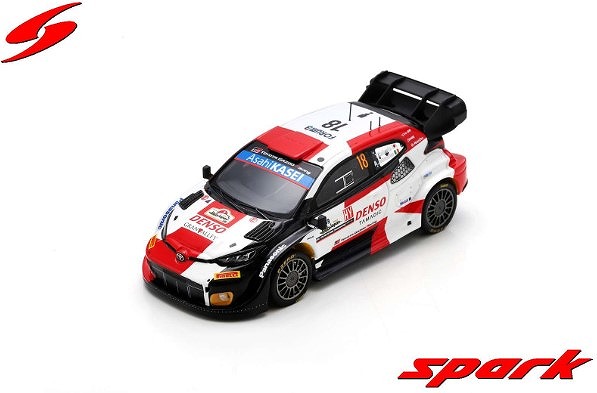 Spark 1/43 TOYOTA GR Yaris Rally1 Hybrid No.18 WRT 5th Rally Japan 2023 T. Katsuta - A. Johnston