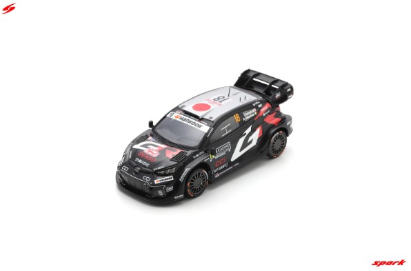 Spark 1/43 TOYOTA GR Yaris Rally1 No.18 TOYOTA GAZOO Racing WRT Rally Monte Carlo 2025 T. Katsuta - A.Johnston