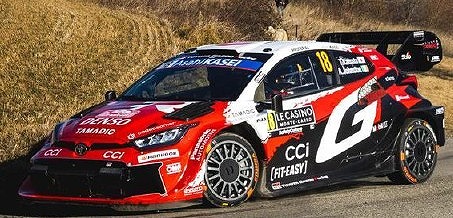 Spark 1/43 TOYOTA GR Yaris Rally1 No.18 TOYOTA GAZOO RACING WRT Monte Carlo Rally 2026