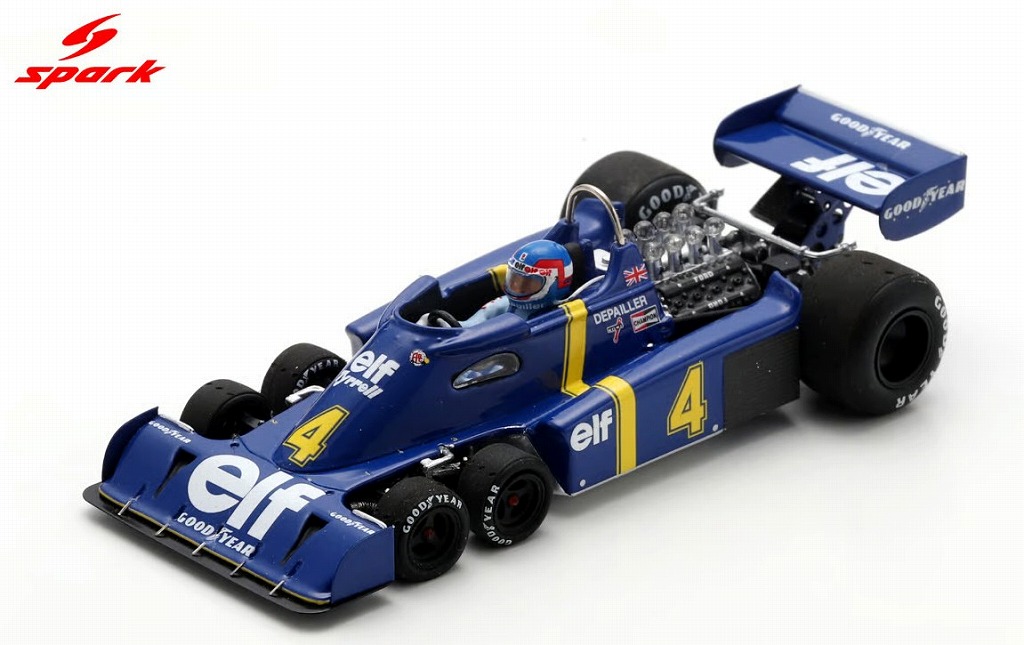 Spark 1/43 Tyrrell P34 No.4 2nd Sweden GP 1976 Patrick Depailler