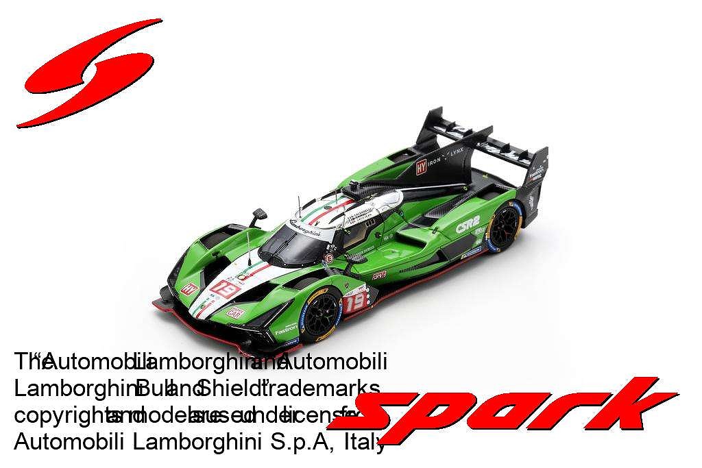 Modèle Réduit 1:43 SPARK Lamborghini SC63 #19 Le Mans 2024 - Grosjean/Cairoli/Caldarelli - Collection
