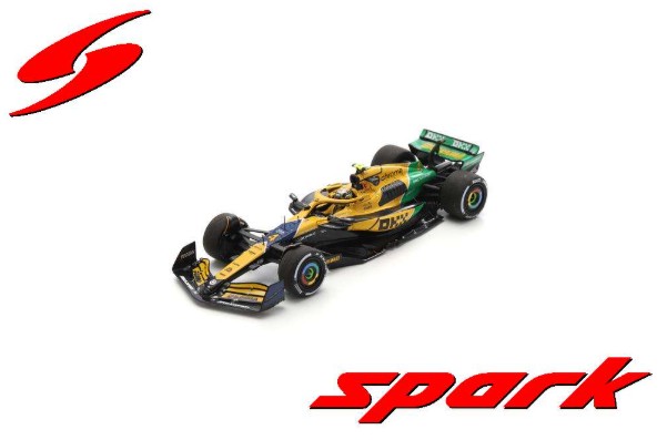 Spark 1/43 McLaren Formula 1 Team MCL38 No.4 4th Monaco GP 2024