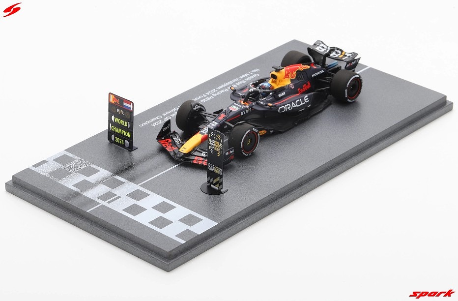 Spark 1/43 Oracle Red Bull Racing RB20 No.1 Oracle Red Bull Racing  2024 F1 Drivers' Champion Max Verstappen