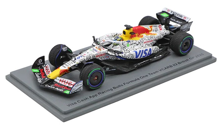 Spark 1/43 Racing Bulls VCARB 02 No.6 Visa Cash App Racing Bulls Formula One Team British GP 2025 Isack Hadjar
