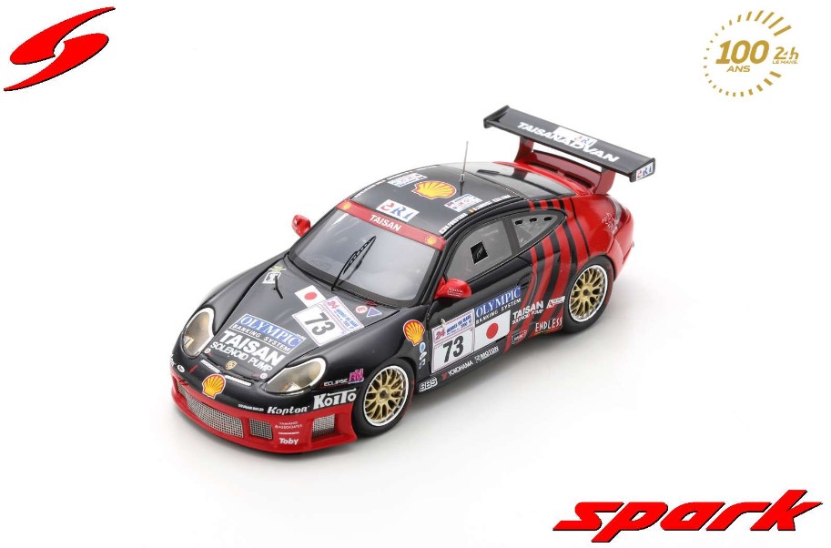 Spark 1/43 Porsche 996 GT3 R No.73 Team Taisan Advan 24H Le Mans 2000 H. Fukuyama ? A. Yogo ? B. Lambert