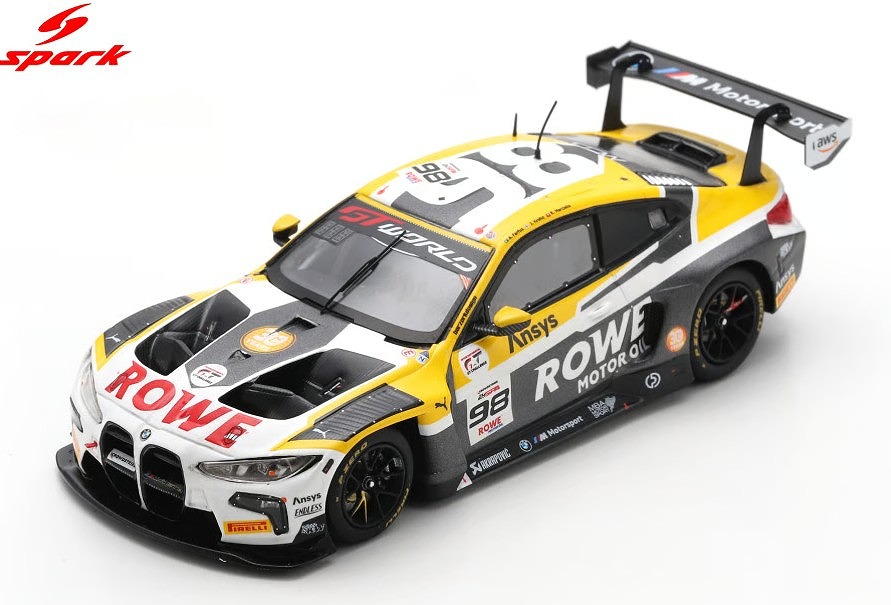 Spark 1/43 BMW M4 GT3 EVO No.98 Rowe Racing 5th 24H Spa 2025  A. Farfus - J. Krohn - R. Marciello