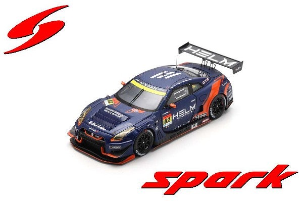 Spark 1/43 HELM MOTORSPORTS GT-R No.62 HELM MOTORSPORTS GT300 SUPER GT 2024 K. Hirate - Y. Hiraki - R. Hiraki