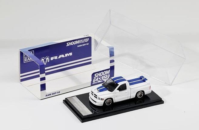 <予約 2026/3月発売予定> SHOOM64 1/64 Dodge RAM SRT-10 ホワイト