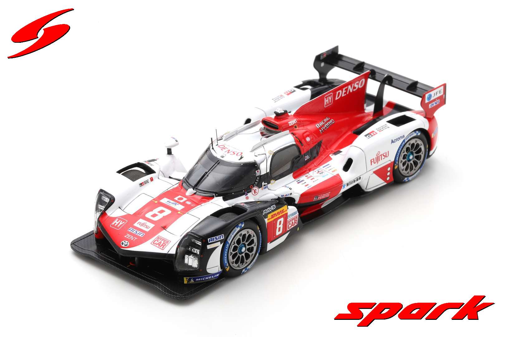 spark 1/43 TOYOTA GR010 HYBRID NO.8 TOYOTA GAZOO RACING WINNER 6H FUJI 2022 S. BUEMI - R. HIRAKAWA - B. HARTLEY LIMITED 750