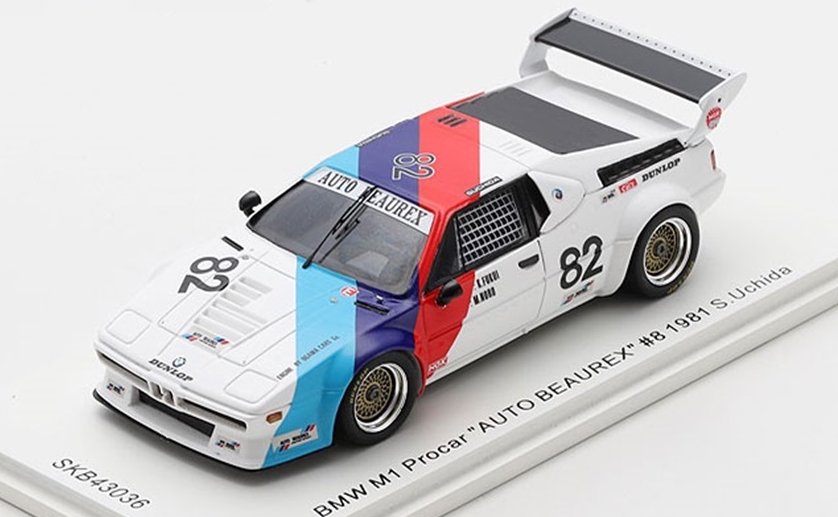 spark 1/43 BMW M1 Procar "AUTO BEAUREX" #82 1981 S.Uchida　*KIDBOX特注