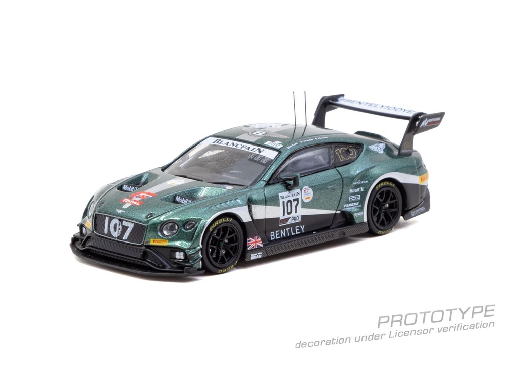 <予約 2027/3月発売予定> Tarmac Works 1/64 Bentley Continental GT3 24 Hours of Spa 2019 Jules Gounon / Steven Kane / Jordan Pepper