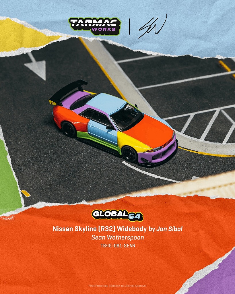 <予約 2026/10月発売予定> TARMAC 1/64 Nissan Skyline (R32) Widebody Sean Wotherspoon