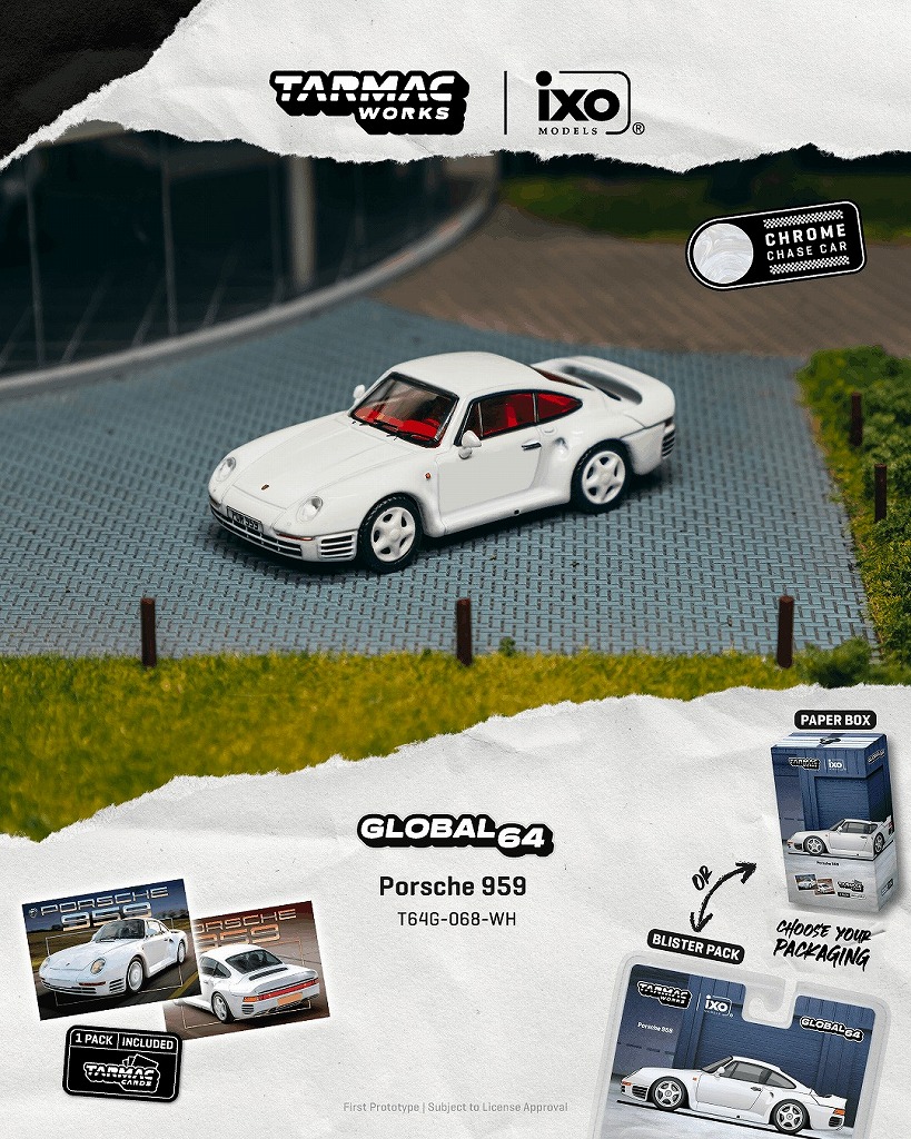 <予約 2026/10月発売予定> TARMAC 1/64 Porsche 959 White