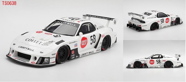 <予約 2026/8月発売予定> TOP SPEED 1/18 マツダ RX-7 LB-Hinomaru