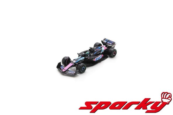 Sparky 1/64 BWT Alpine F1 Team A524 No.31 2nd Brazilian GP 2024 Esteban Ocon