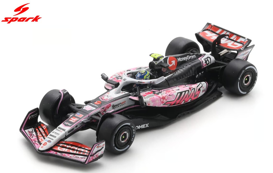Spark 1/64 Haas VF-25 No.87 MoneyGram Haas F1 Team Japanese GP 2025 Oliver Bearman