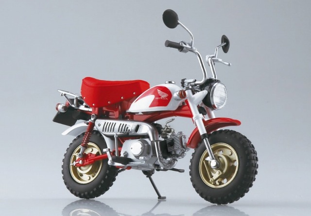 AOSHIMA 1/12 Honda モンキー・スペシャル シャスタホワイト×キャンディアラモアナレッド