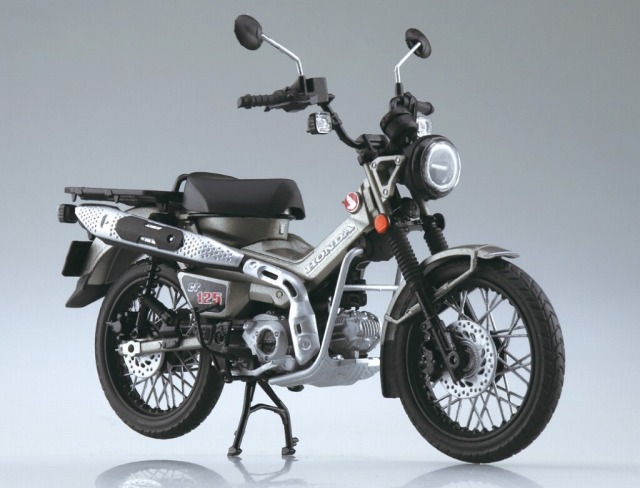 AOSHIMA 1/12 Honda CT125 ハンターカブ マットアーマードシルバーメタリック