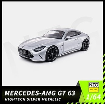 <予約 2026/9月発売予定> NZG 1/64 メルセデス AMG GT 63 ハイテク シルバー メタリック