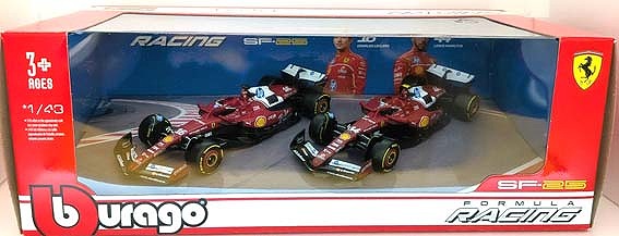 <予約 2026/7月下旬発売予定> BURAGO 1/43 フェラ－リ SF-25 2台セット No,16ルクレール/No,44 ハミルトン