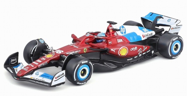 <予約 2026/10月下旬発売予定> BURAGO 1/43 フェラーリ SF-25 マイアミGP 2025  No.16 C.ルクレール　ドライバー付