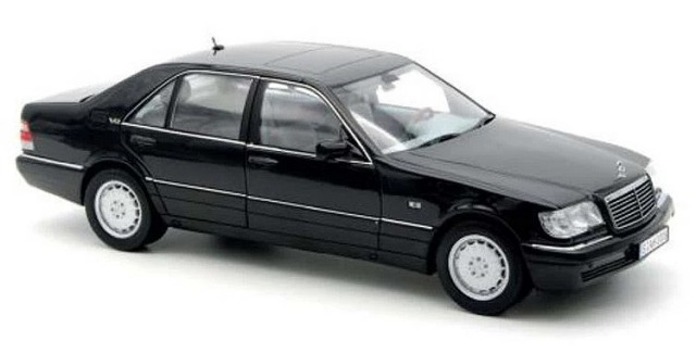 NOREV 1/18 MB S600 1997 メタリックオブシディアンブラック