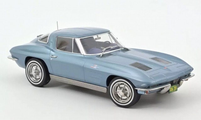 NOREV 1/18 Chevrolet Corvette Sting Ray 1963 metallic Light Blue